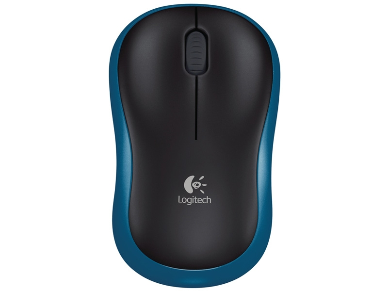 LOGITECH M185 brezžična optična modra miška