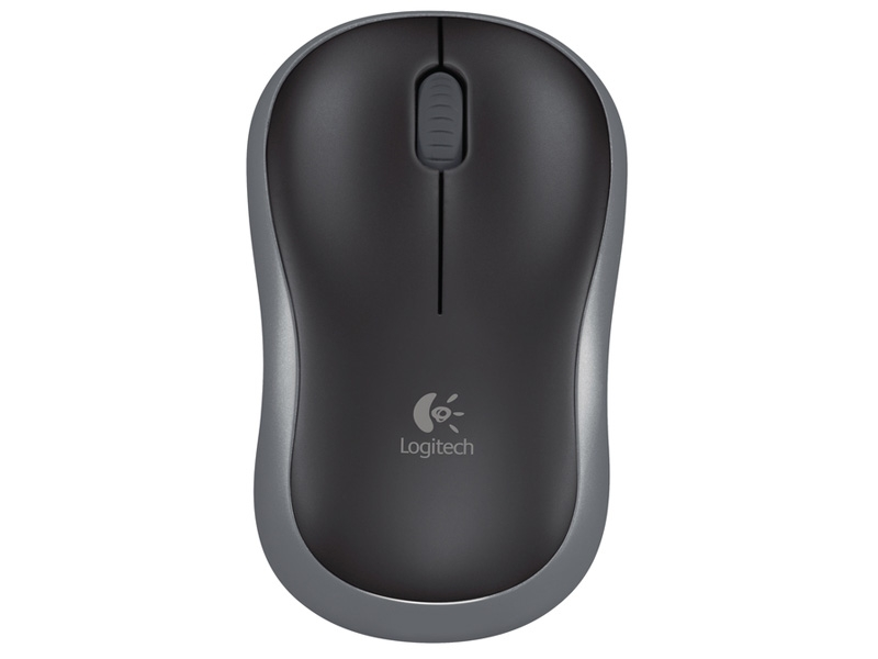 LOGITECH M185 brezžična optična siva miška