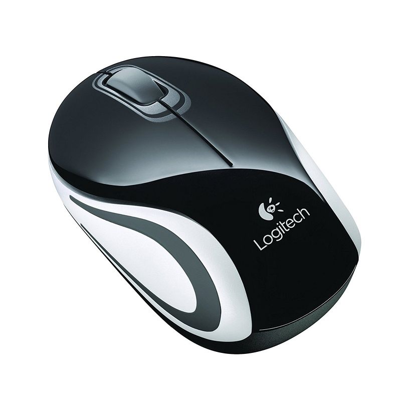 LOGITECH M187 brezžična optična mini črna miška