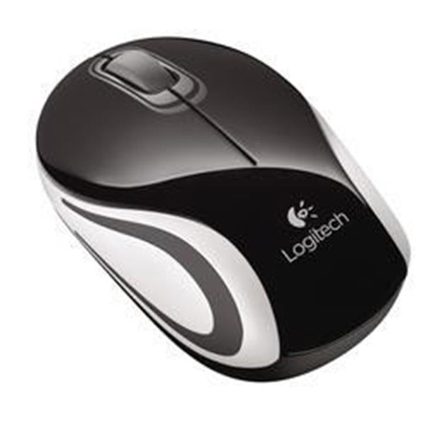 Logitech M187 Wireless mini miška, črna