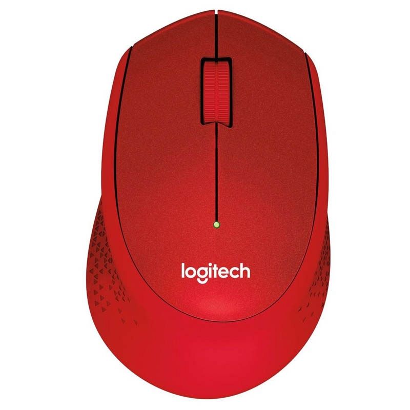 LOGITECH M330 Silent PLUS brezžična optična rdeča miška