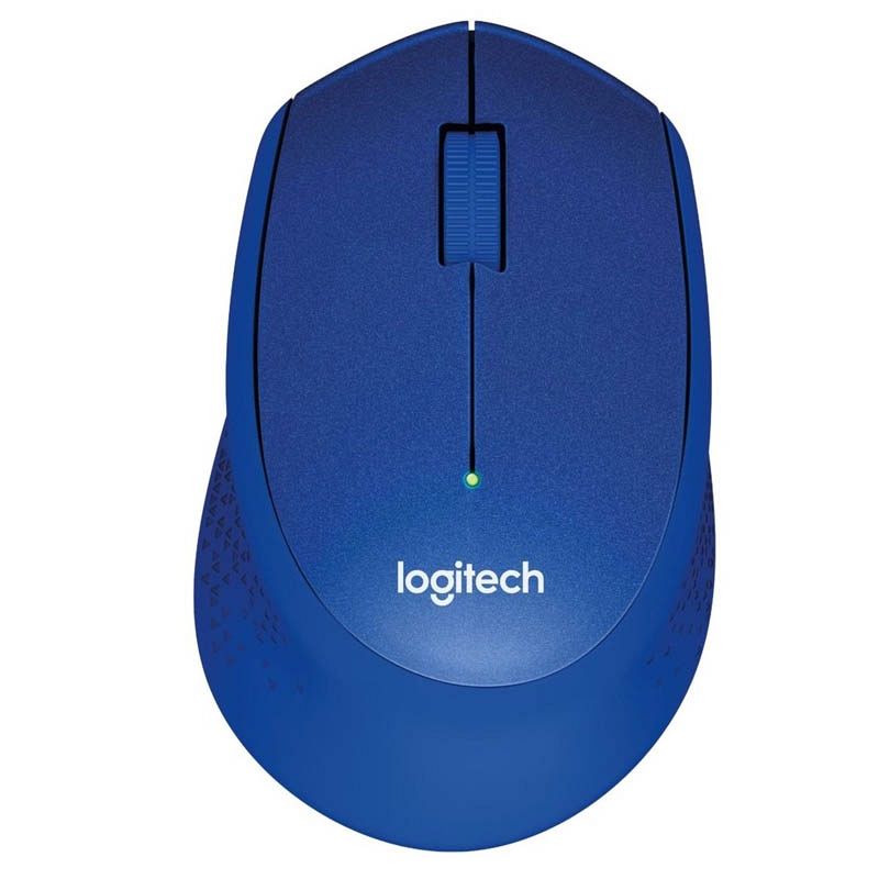 LOGITECH M330 Silent PLUS brezžična optična modra miška