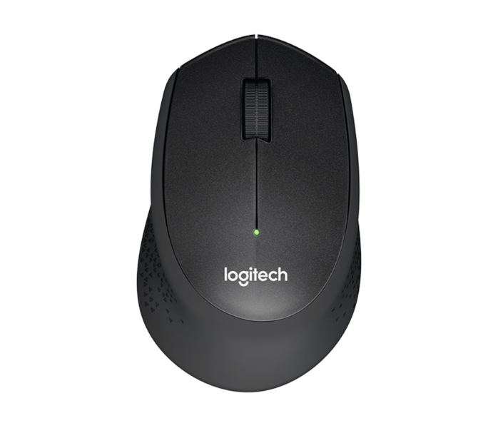 Logitech M330 Silent Plus brezžična miška, črna