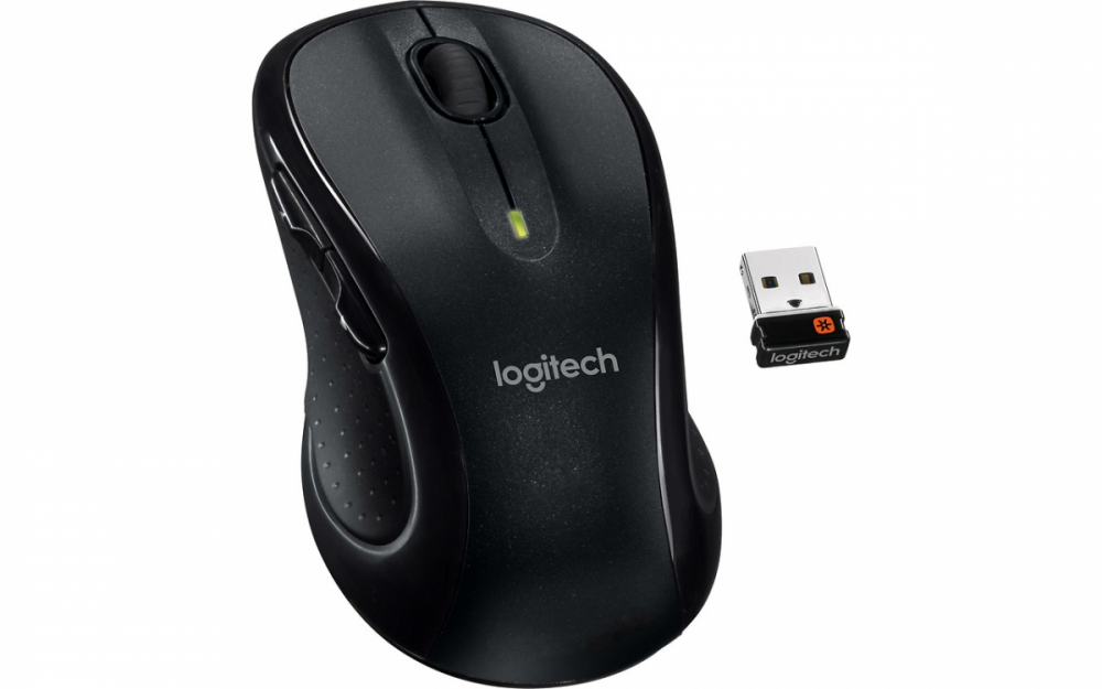 Logitech miška M510 wireless, Unifying, siva 