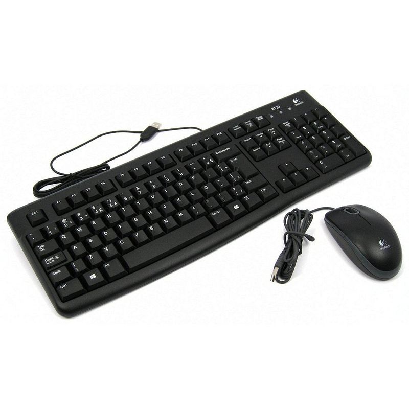 LOGITECH MK120 USB črna slovenska tipkovnica + miška