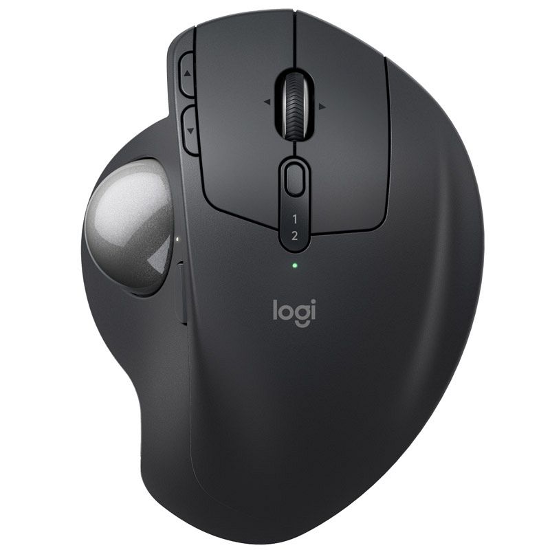 LOGITECH MX Ergo S brezžična Bluetooth USB optična grafitna miška