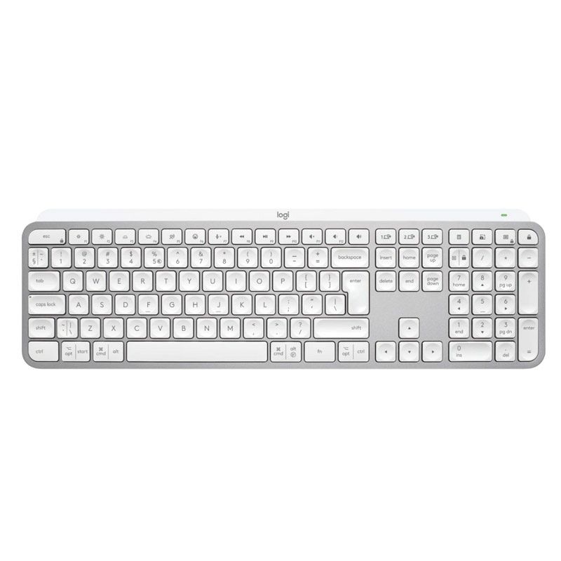 LOGITECH MX Keys S USB-C/Bluetooth brezžična osvetljena Pale Grey slo tisk