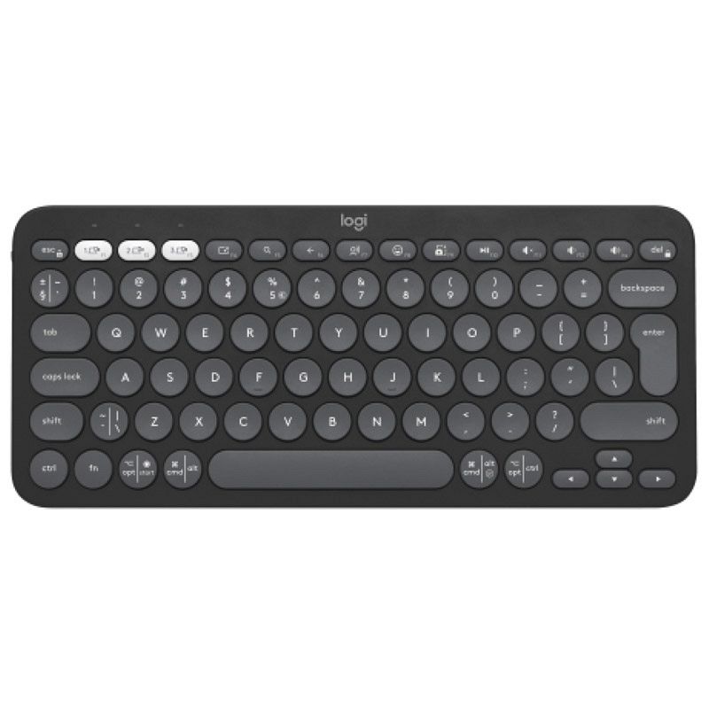 LOGITECH PEBBLE KEYS 2 K380s Bluetooth črna tipkovnica