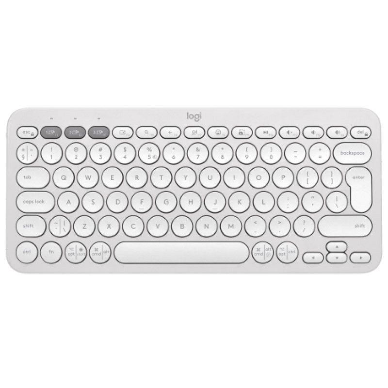 LOGITECH PEBBLE KEYS 2 K380s Bluetooth bela tipkovnica