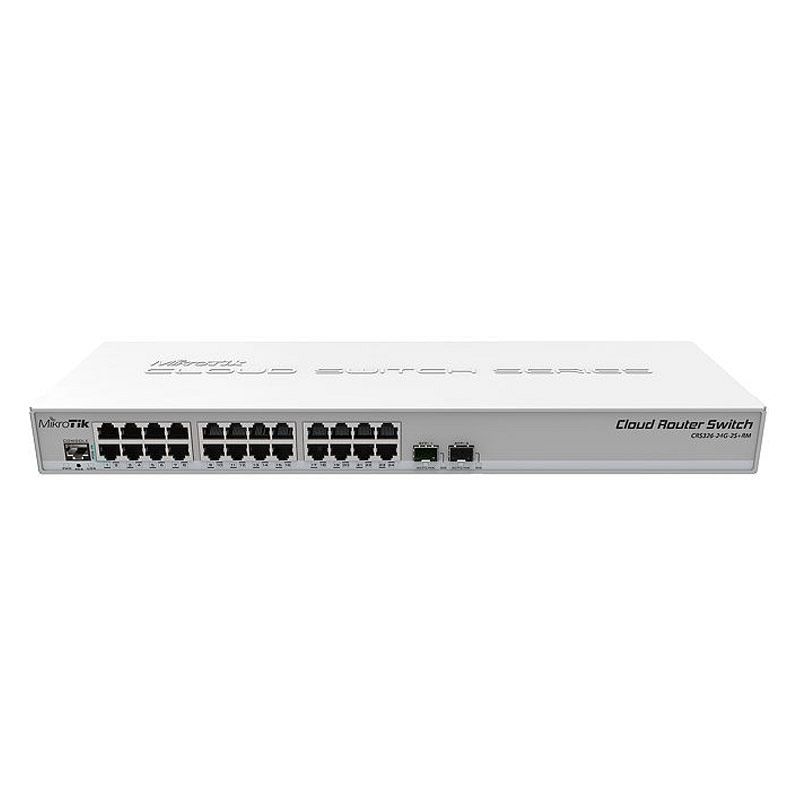 MIKROTIK Cloud Router Switch CRS326-24G-2S+RM 24-portno 2x SFP+ Dual boot mrežno stikalo-switch