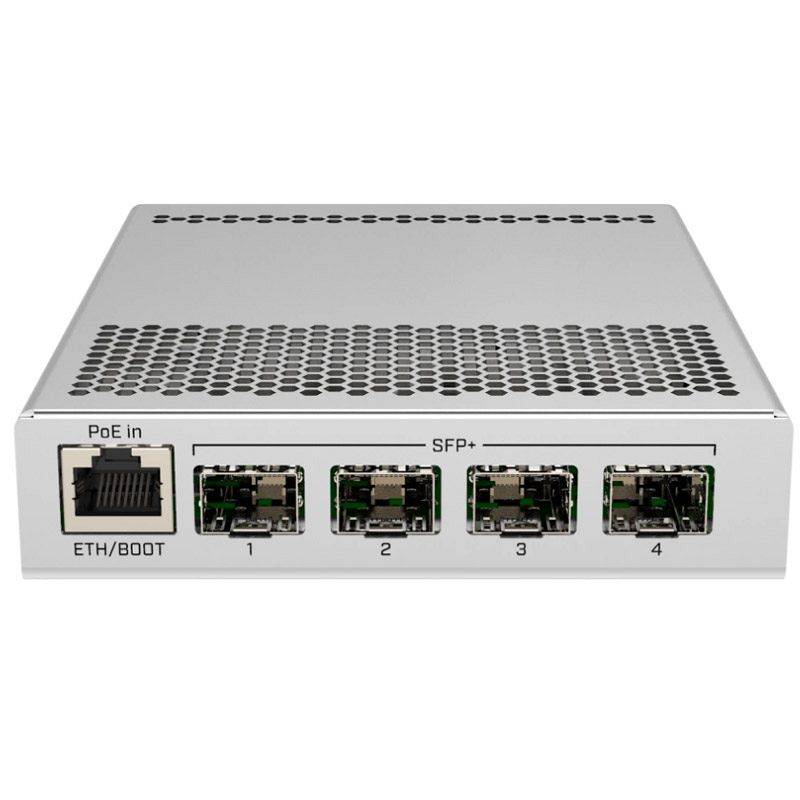 MIKROTIK CRS305-1G-4S+IN 5‑port 10G SFP+ (1x PoE in) L2+ Managed mrežno stikalo switch