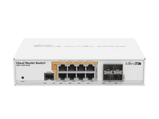 Mikrotik stikalo Cloud Router Switch CRS112-8P-4S-IN