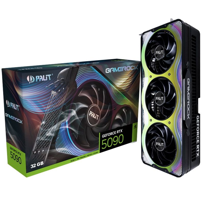 PALIT GameRock GeForce RTX 5090 32GB GDDR7 OC ARGB gaming grafična kartica
