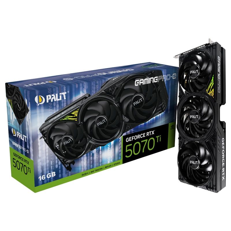 PALIT GamingPro-S GeForce RTX 5070 Ti 16GB GDDR7 ARGB gaming grafična kartica
