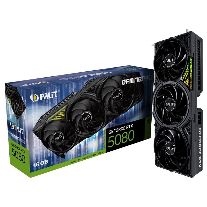 PALIT GamingPro V1 GeForce RTX 5080 16GB GDDR7 ARGB gaming grafična kartica