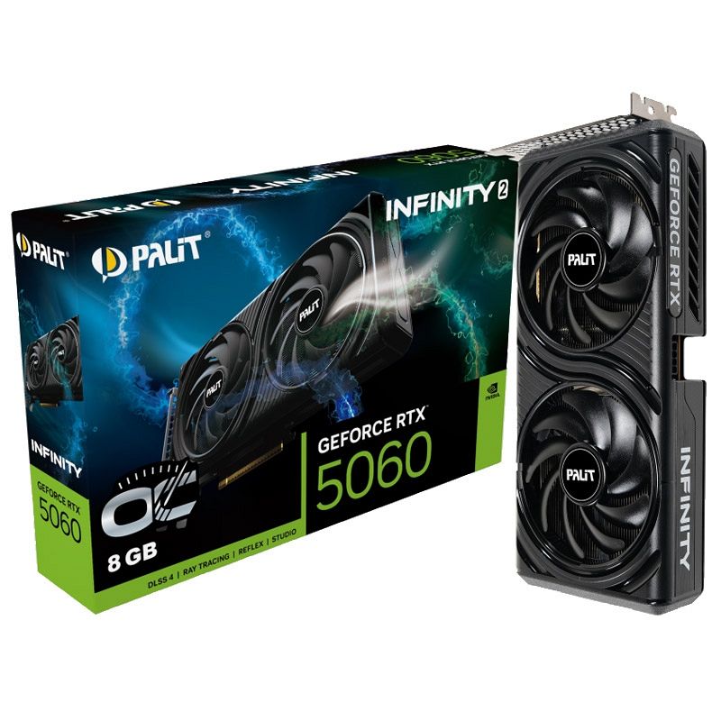 PALIT GeForce RTX 5060 Infinity 2 OC 8GB GDDR7 grafična kartica