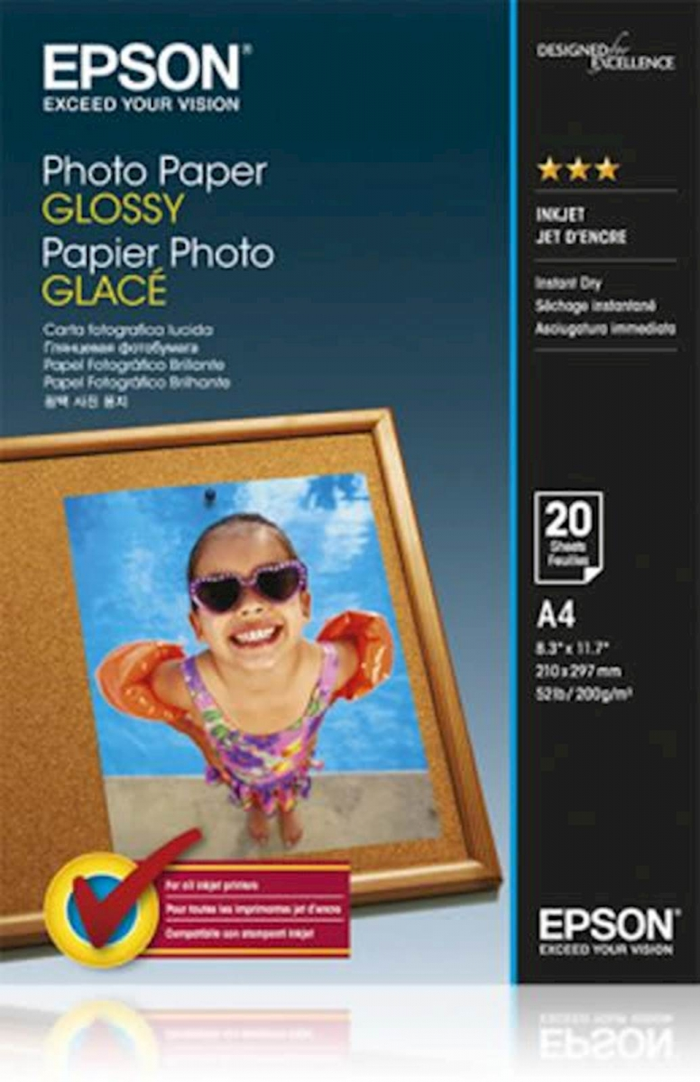 PAPIR EPSON A4  20 LISTOV PHOTO GLOSSY 200g/m2