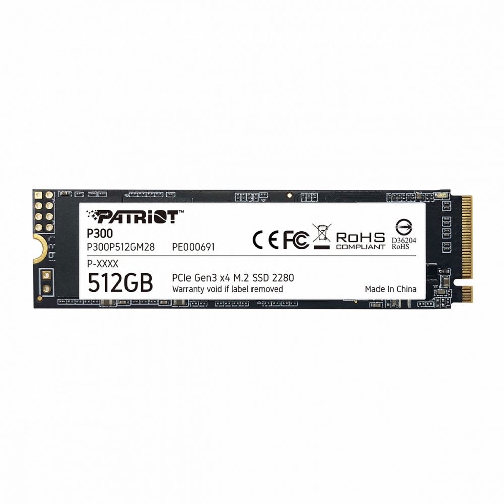 Patriot P300 512GB M.2 NVMe SSD PCIe Gen 3 x4