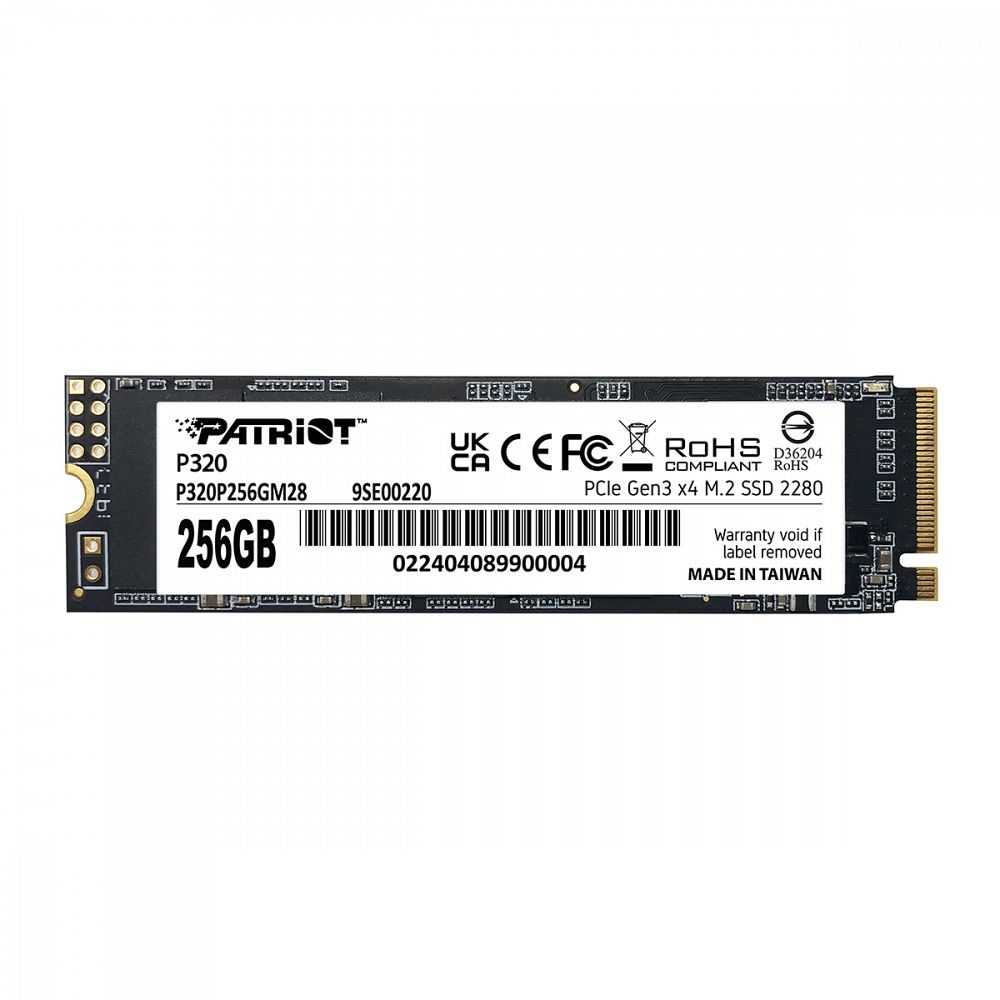 Patriot P320 256GB M.2 NVMe SSD PCIe Gen 3 x4