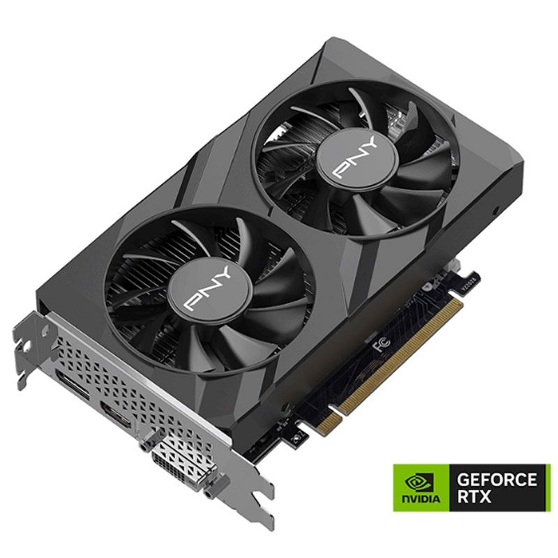 PNY GeForce RTX 3050 6GB Verto GDDR6 (VCG30506DFXPB1) grafična kartica
