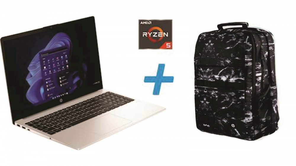 Prenosnik HP 255 G10 R5-7530U/16GB/SSD 512GB/15,6''FHD IPS/W11Home + nahrbtnik HP