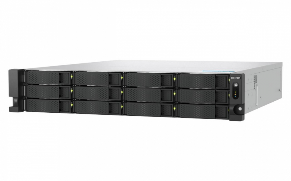 QNAP NAS strežnik za 12 diskov, 2U, Xeon, 32GB ram, 2x 10GbE SFP+