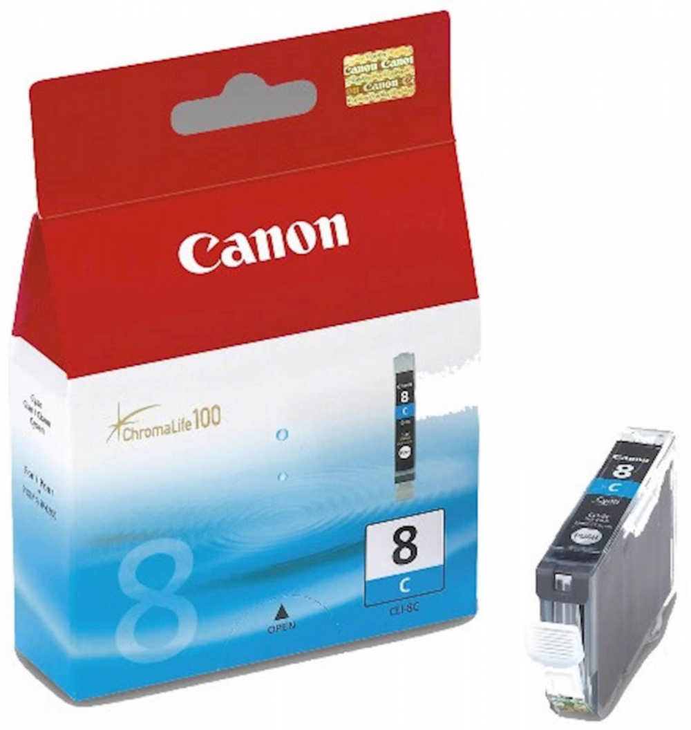ČRNILO CANON CLI-8 CYAN ZA iP3300/iP4200/4300/iP5200/5300/6600/6700 13ml