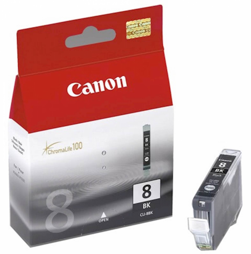 ČRNILO CANON CLI-8 ČRNO ZA IP4200/4300/5200/5300/660D/6700D/PRO9000 13ml