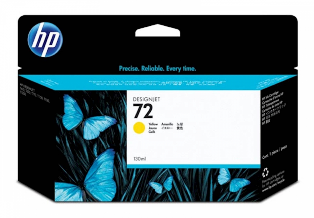 ČRNILO HP RUMENO 72 ZA DJ T110/T610 SERIJA  130ml