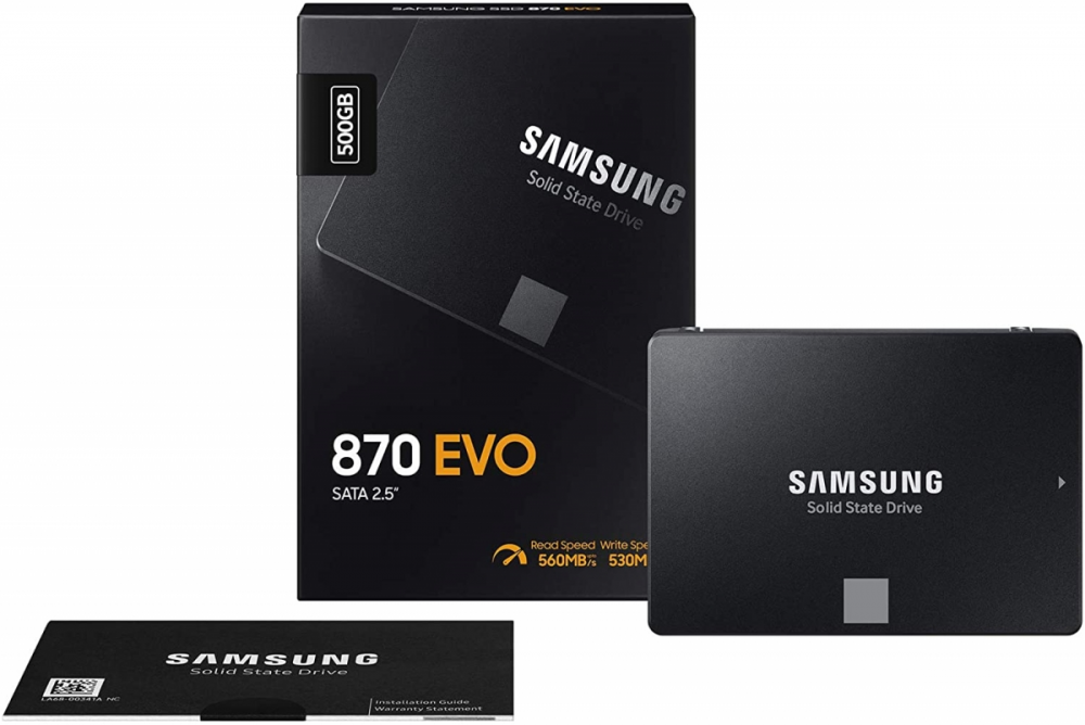 Samsung 500GB 870 EVO SSD SATA3 2.5 disk