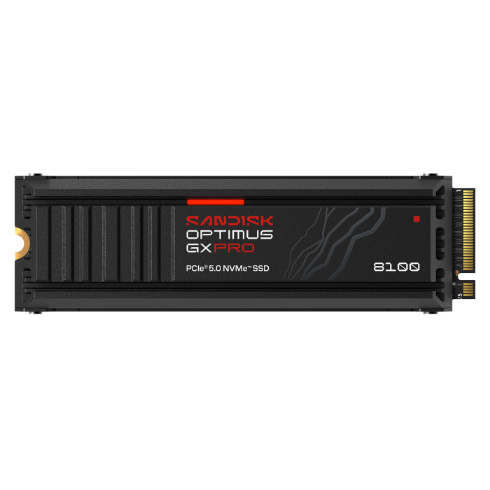 SANDISK 1TB Optimus GX PRO 8100 M.2 2280 S3-M PCIe 5.0 NVMe 2.0 SSD disk s hladilnikom