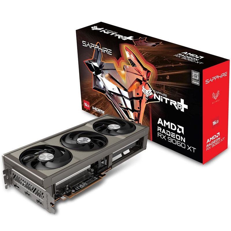 SAPPHIRE NITRO+ Radeon RX 9060 XT 16GB GDDR6 ARGB gaming grafična kartica