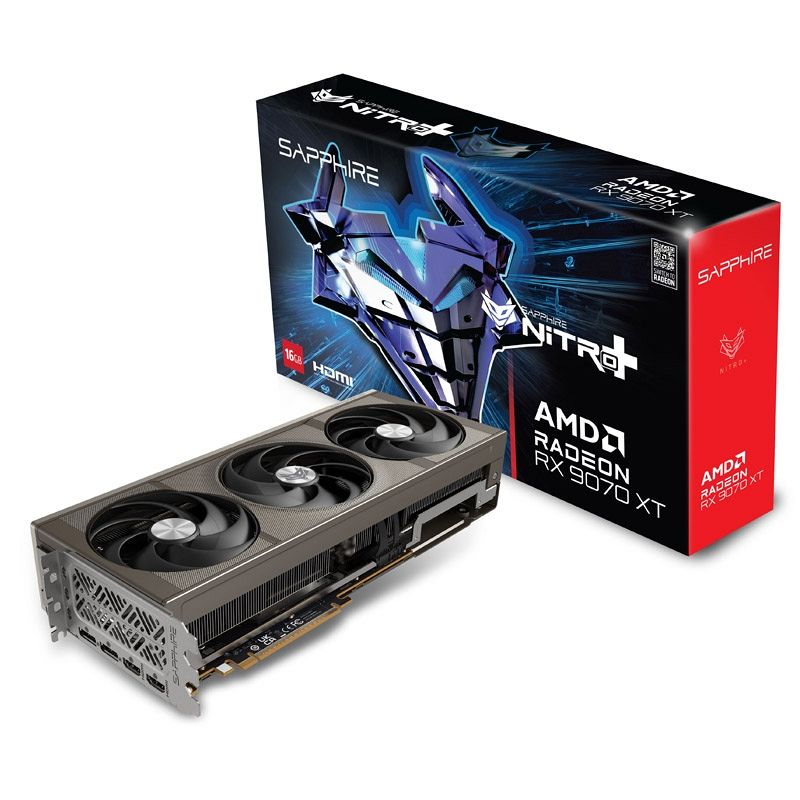 SAPPHIRE NITRO+ Radeon RX 9070 XT 16GB GDDR6 OC ARGB gaming grafična kartica