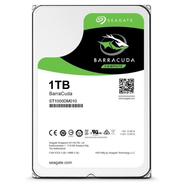 Seagate BarraCuda 1TB 3,5 SATA3 6GB/s 64MB 7200 obratov