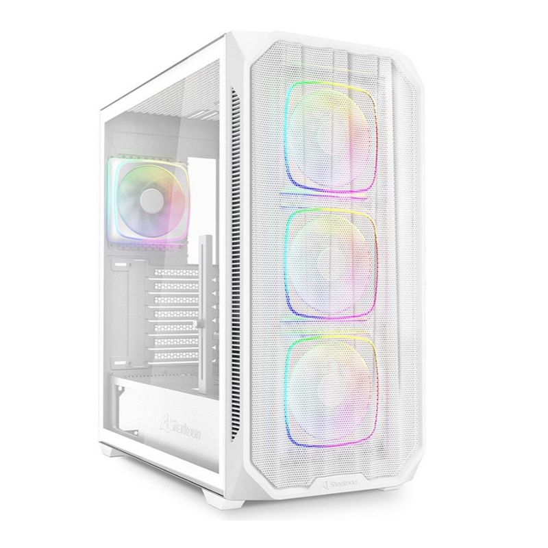 SHARKOON AK5M RGB midiATX okno belo ohišje