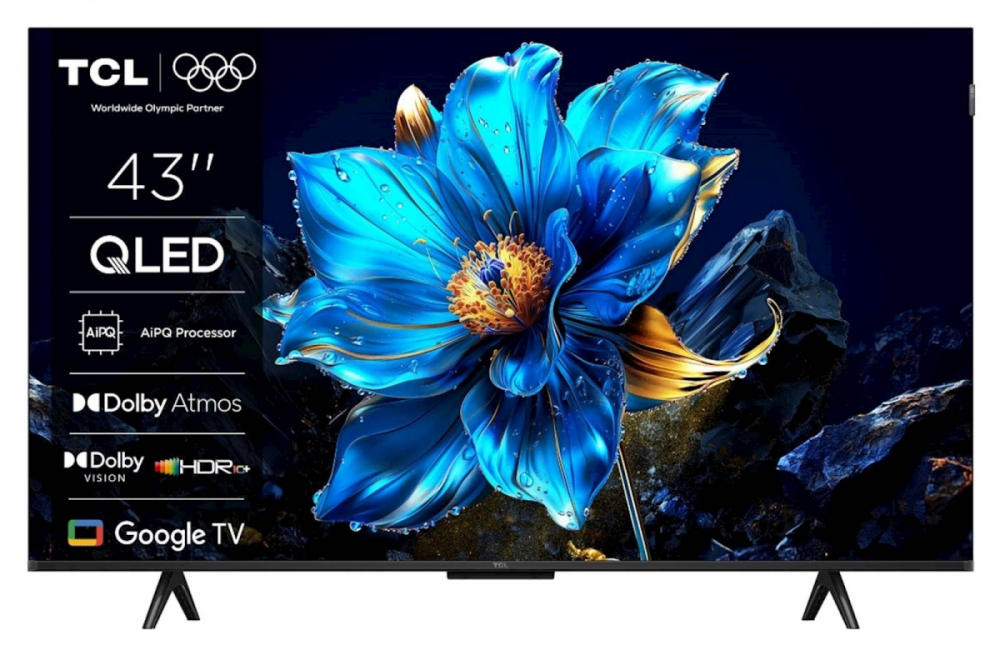TCL 4K QLED TV 43P71K, Google TV, Dolby Vision & Atmos