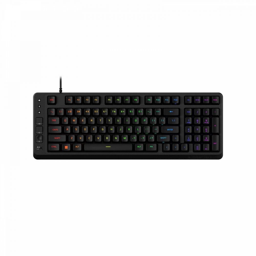 Tipkovnica HP HyperX Eve 1800 za igre, membranska, črna, RGB