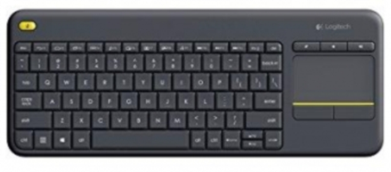 Brezžična tipkovnica Logitech K400 Plus Wireless Touch črna (Unifying, SLO gravura)