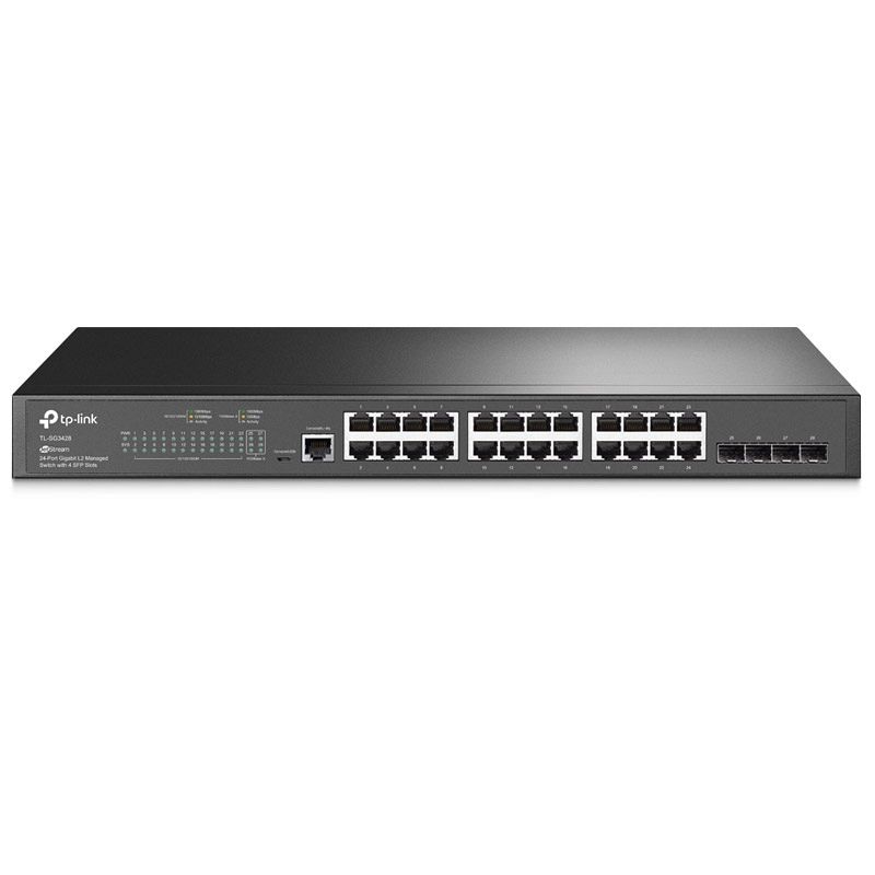 TP-LINK JetStream TL-SG3428 24-port 24x10/100/1000 4xgigabit Managed SFP mrežno stikalo-switch