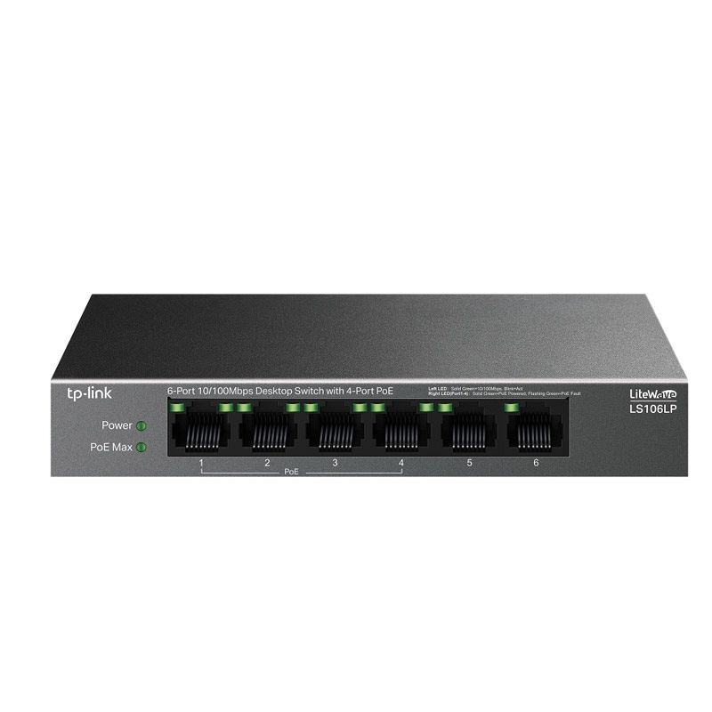 TP-LINK LS106LP 6-port 10/100Mbps 4xPoE 41W mrežno stikalo-switch