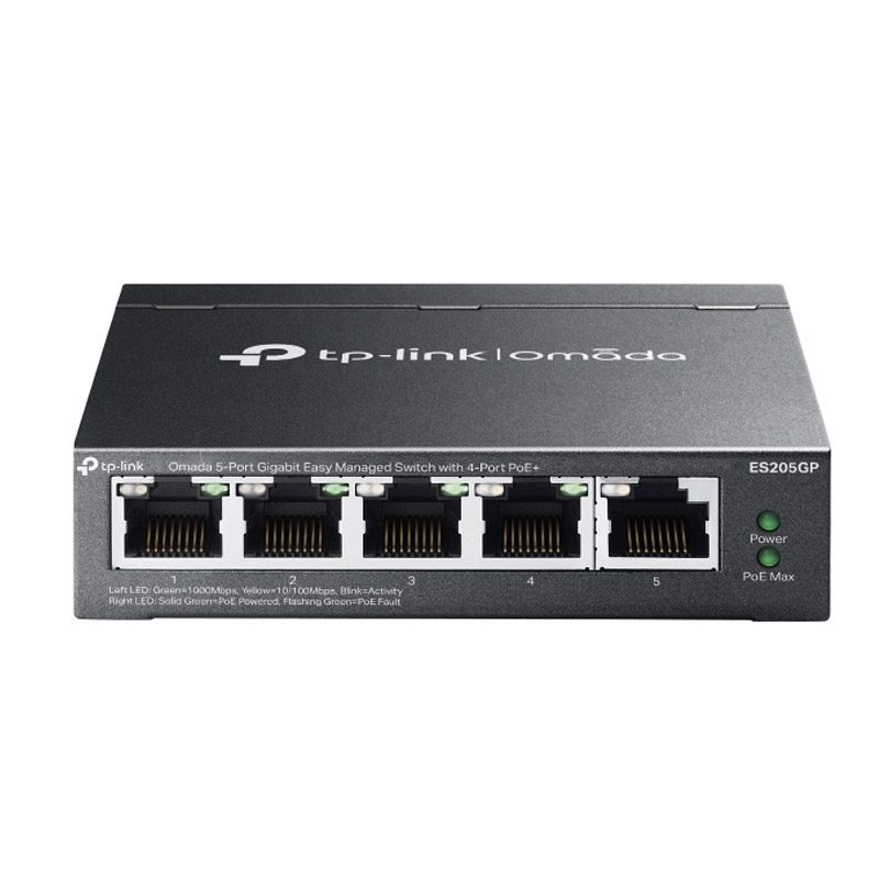 TP-LINK Omada ES205GP 5-port 4x PoE+ gigabit managed mrežno stikalo-switch