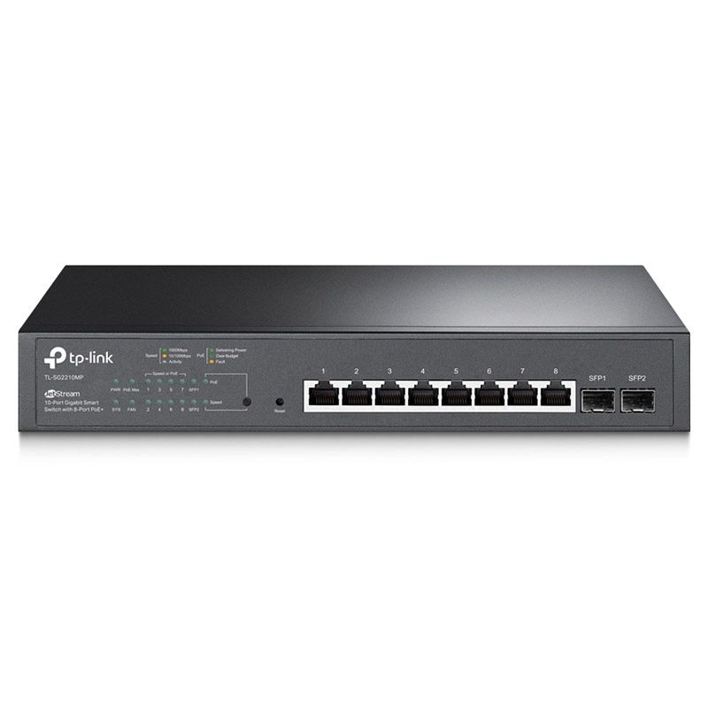 TP-LINK TL-SG2210MP 10-port gigabit z 8-port PoE+ JETSTREAM