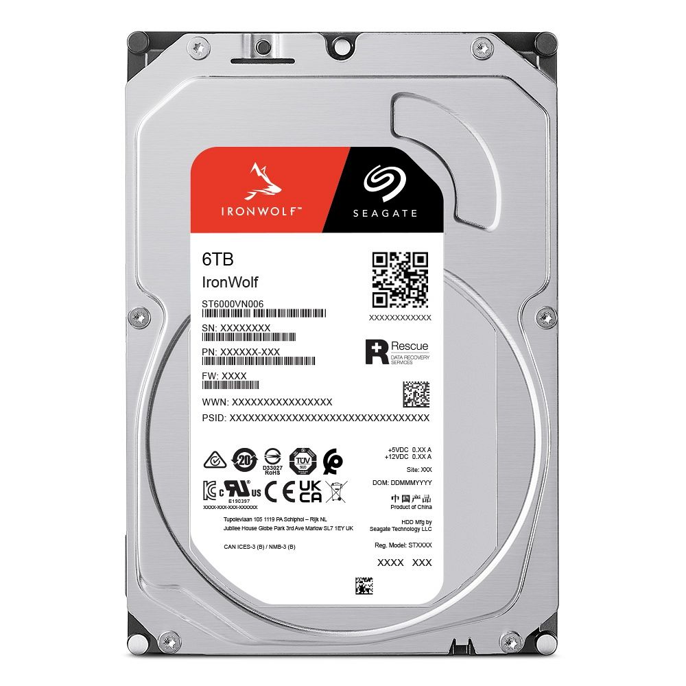 Trdi disk 6TB IronWolf, 5400, 256MB