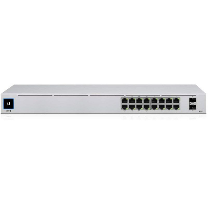 UBIQUITI UNIFI USW-16-POE 18-port 16x Gigabit (8x PoE+) RJ45 2x Gigabit SFP L2 mrežno stikalo switch