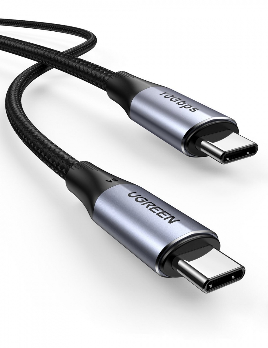 UGREEN USB-C 3.1 Gen2 10Gbps kabel 240W 1m (črn) 
