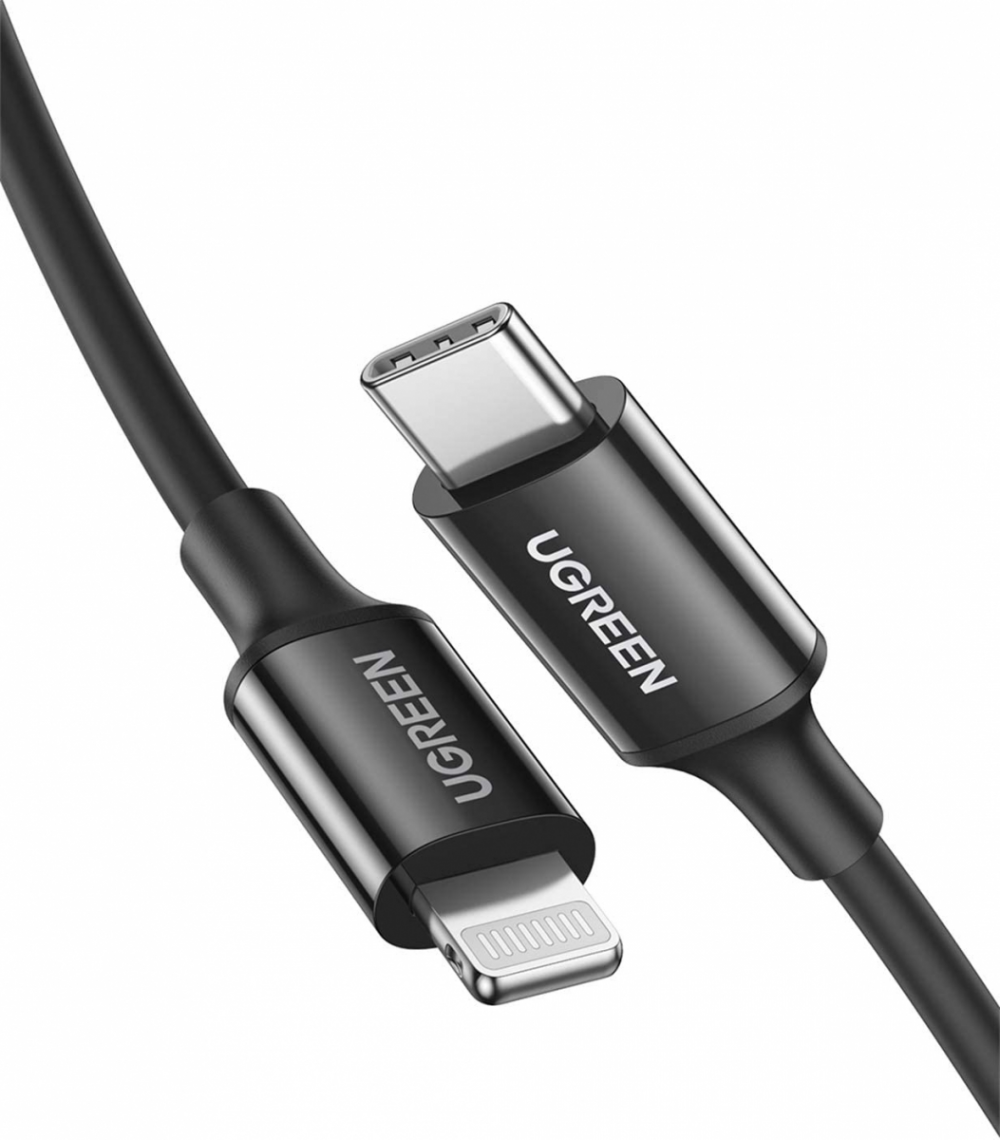 UGREEN USB-C na Lightning M/M kabel 2m (črn) - box