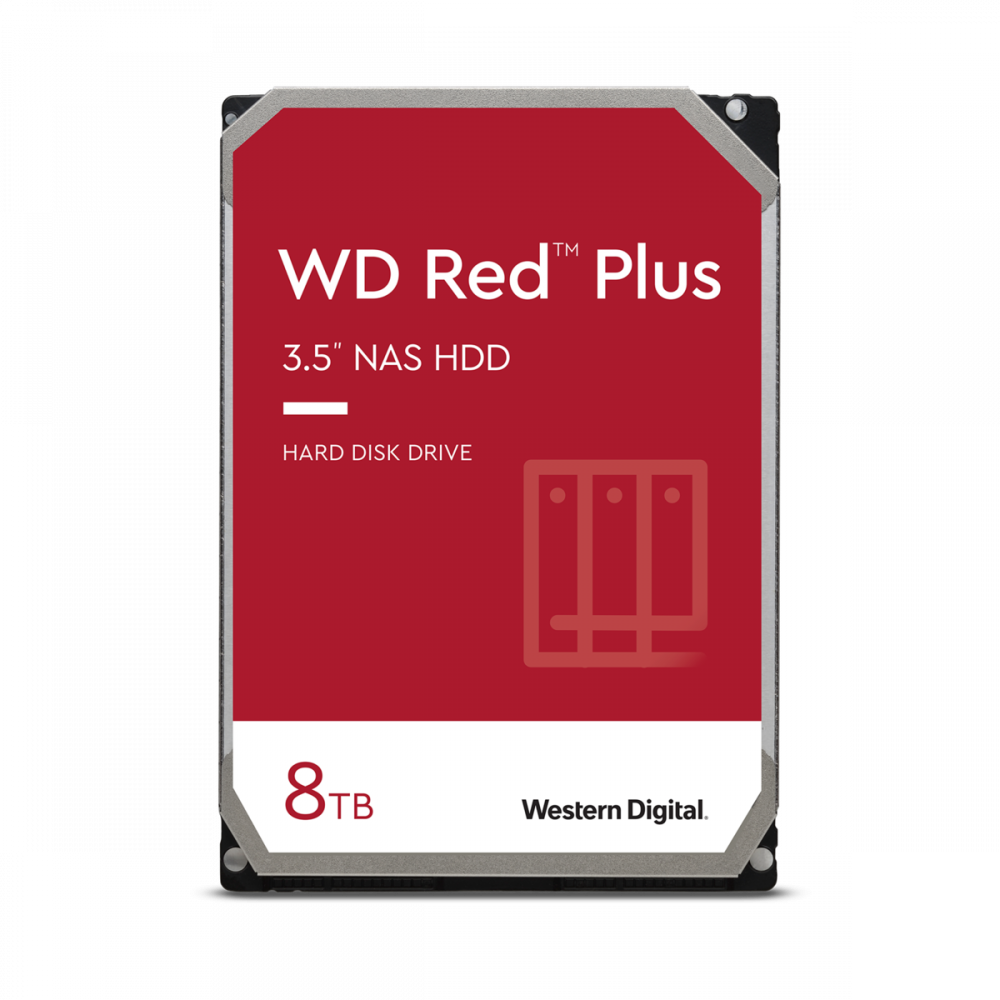 WD trdi disk 8TB SATA3, 6Gb/s, 5400obr, 256MB RED PLUS