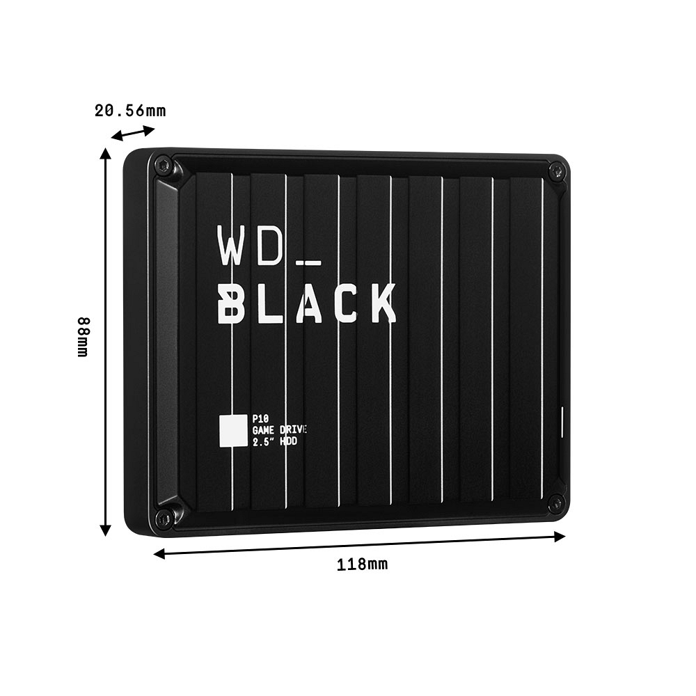 Zunanji disk WD BLACK P10 2TB USB 3.0, črn