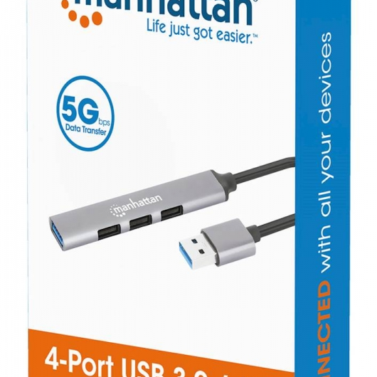 4-PORT USB 3.0 Micro HUB MANHATTAN