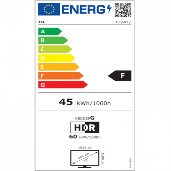 QLED TV TCL 43S5K 